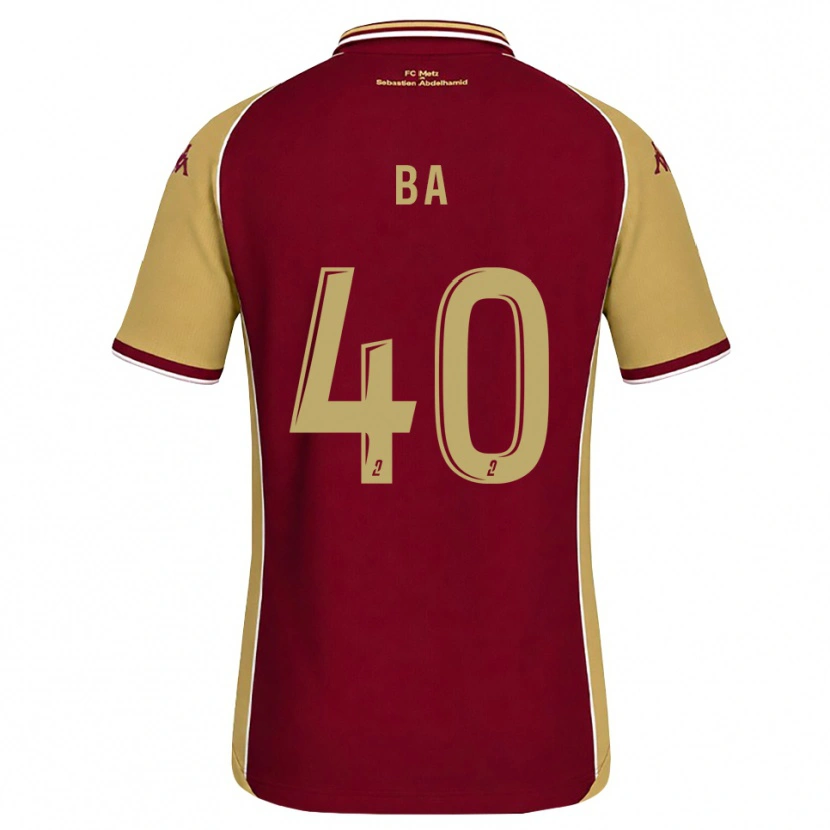 Danxen Donna Maglia Ousmane Ba #40 Goldenrod Rosso Scuro Kit Gara Home 2026/27 Maglietta