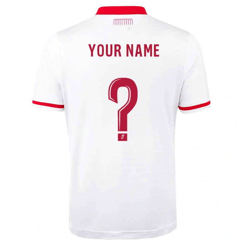 Danxen Donna Maglia Il Tuo Nome #0 Rosso Bianco Kit Gara Home 2026/27 Maglietta