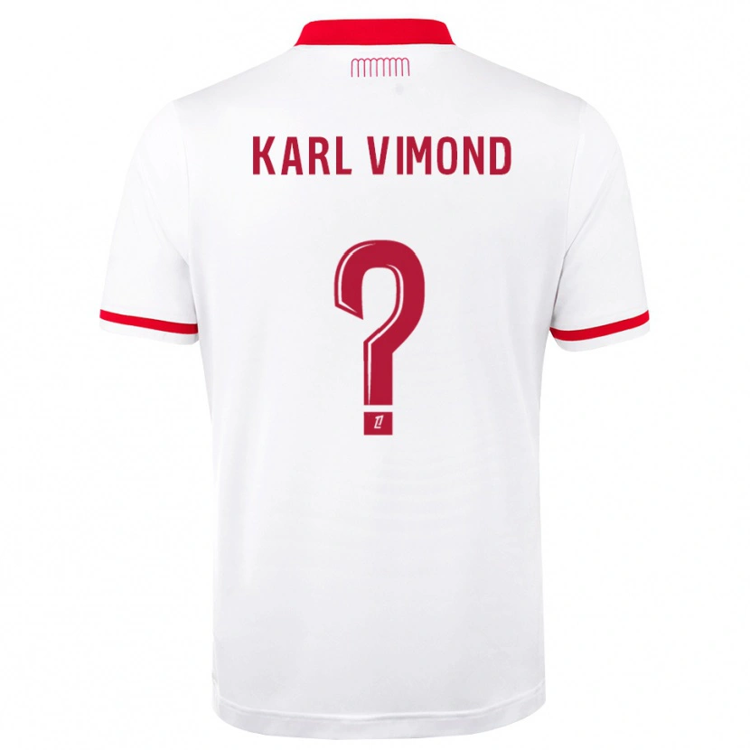 Danxen Donna Maglia Dany Karl Vimond #0 Rosso Bianco Kit Gara Home 2026/27 Maglietta