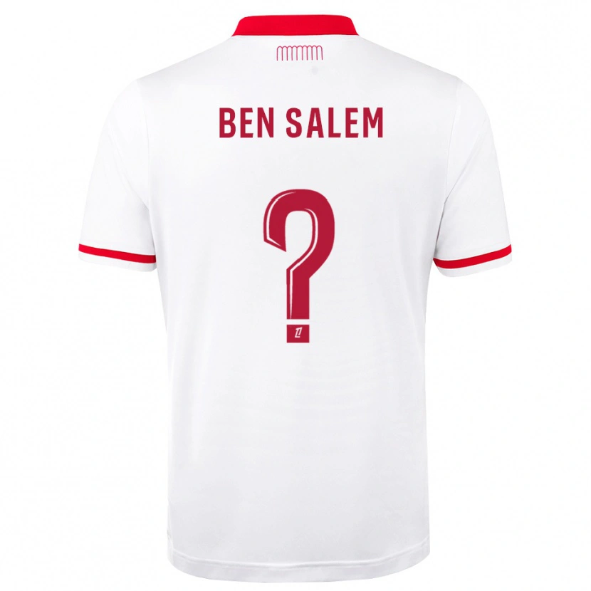 Danxen Donna Maglia Oualid Ben Salem #0 Rosso Bianco Kit Gara Home 2026/27 Maglietta