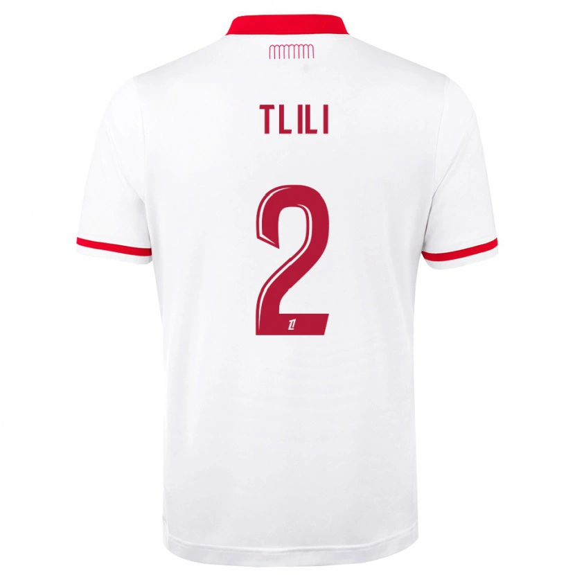 Danxen Donna Maglia Mehdi Tlili #2 Rosso Bianco Kit Gara Home 2026/27 Maglietta