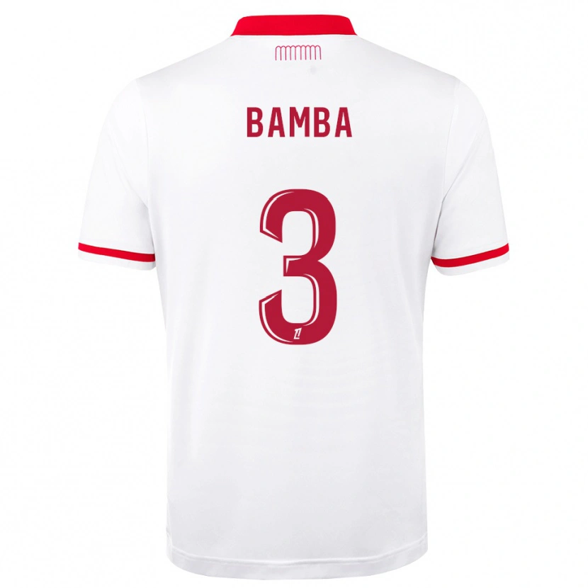 Danxen Donna Maglia Ismaïl Bamba #3 Rosso Bianco Kit Gara Home 2026/27 Maglietta