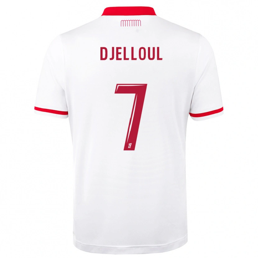 Danxen Donna Maglia Jassim Djelloul #7 Rosso Bianco Kit Gara Home 2026/27 Maglietta