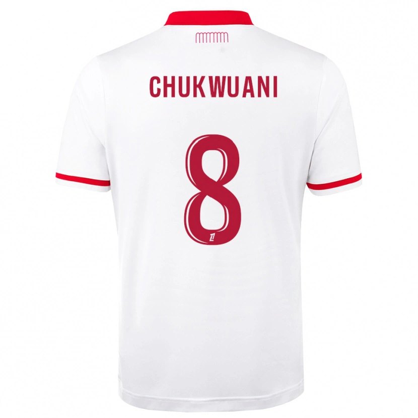 Danxen Donna Maglia Ekene Chukwuani #8 Rosso Bianco Kit Gara Home 2026/27 Maglietta