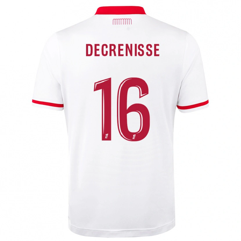 Danxen Donna Maglia Axel Decrenisse #16 Rosso Bianco Kit Gara Home 2026/27 Maglietta