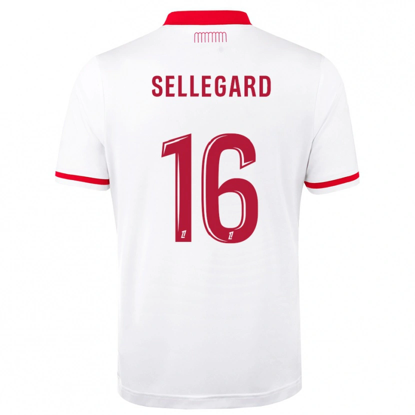 Danxen Donna Maglia Alexander Sellegard #16 Rosso Bianco Kit Gara Home 2026/27 Maglietta