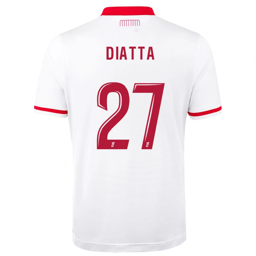 Danxen Donna Maglia Krépin Diatta #27 Rosso Bianco Kit Gara Home 2026/27 Maglietta