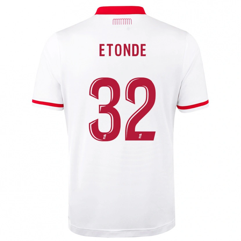 Danxen Donna Maglia Romaric Etonde #32 Rosso Bianco Kit Gara Home 2026/27 Maglietta
