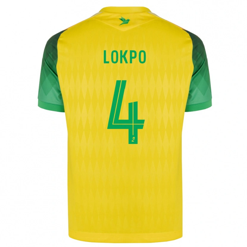 Danxen Donna Maglia Romaric Lokpo #4 Giallo Verde Rosso Kit Gara Home 2026/27 Maglietta