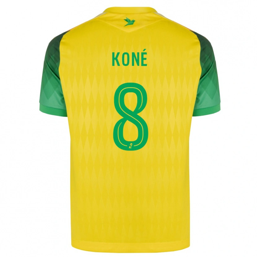 Danxen Donna Maglia Kassoum Koné #8 Giallo Verde Rosso Kit Gara Home 2026/27 Maglietta