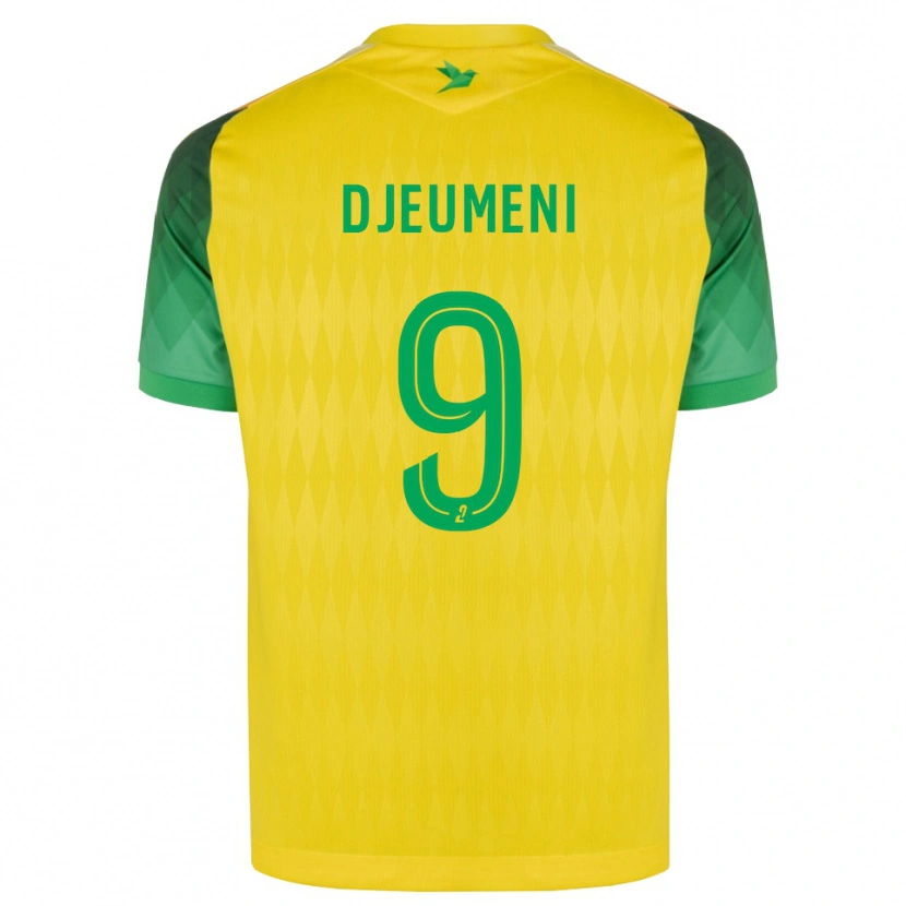 Danxen Donna Maglia Kevy Djeumeni #9 Giallo Verde Rosso Kit Gara Home 2026/27 Maglietta