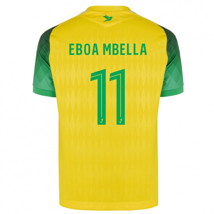 Danxen Donna Maglia Eden Eboa Mbella #11 Giallo Verde Rosso Kit Gara Home 2026/27 Maglietta