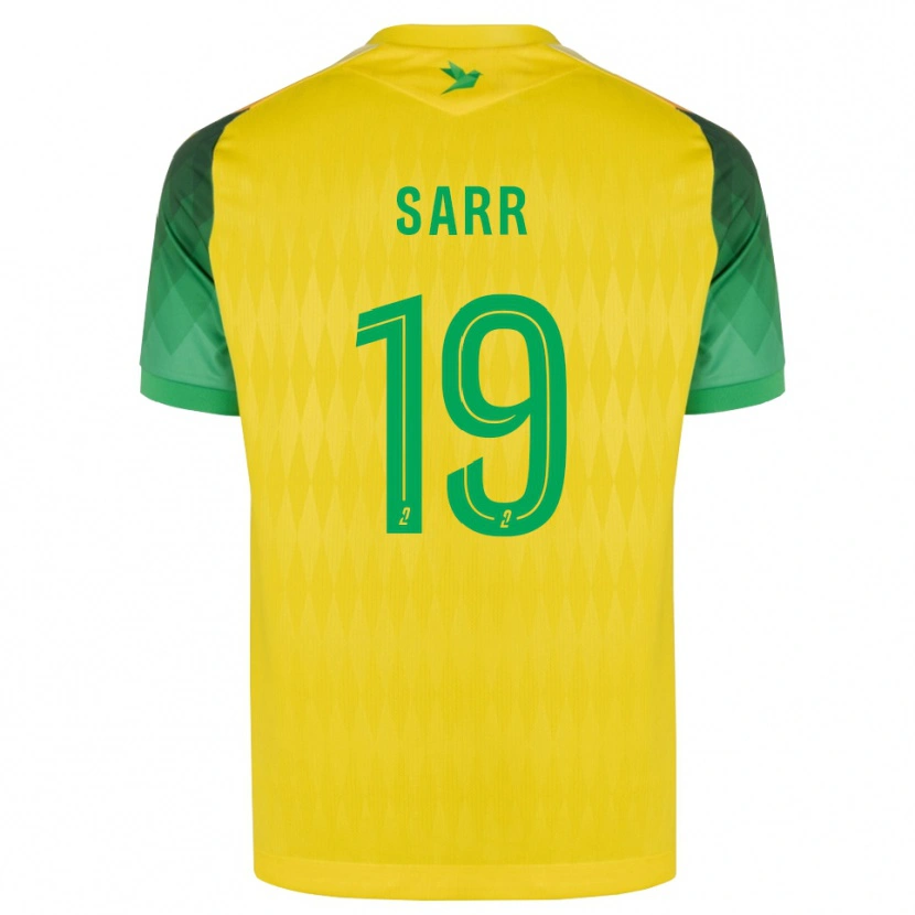 Danxen Donna Maglia Ahmadou Sarr #19 Giallo Verde Rosso Kit Gara Home 2026/27 Maglietta