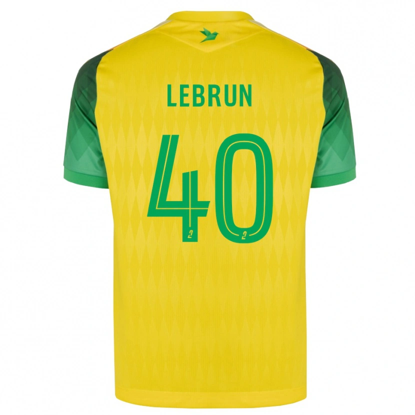 Danxen Donna Maglia Lisa Lebrun #40 Giallo Verde Rosso Kit Gara Home 2026/27 Maglietta