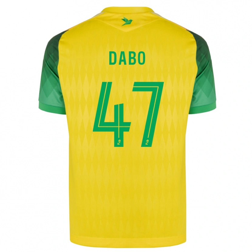 Danxen Donna Maglia Moustapha Dabo #47 Giallo Verde Rosso Kit Gara Home 2026/27 Maglietta