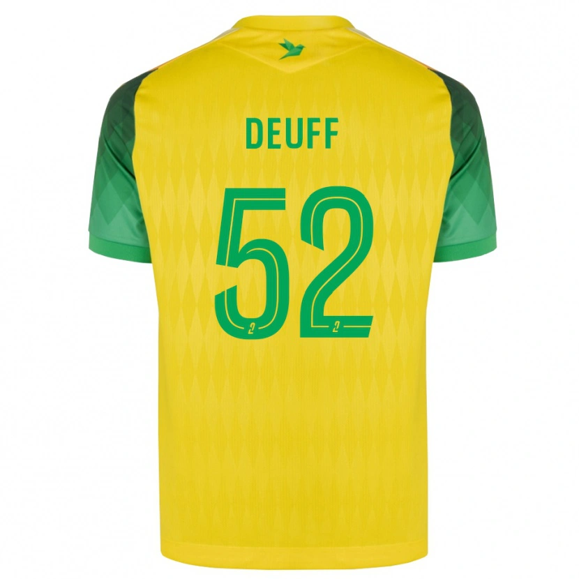 Danxen Donna Maglia Bahmed Deuff #52 Giallo Verde Rosso Kit Gara Home 2026/27 Maglietta