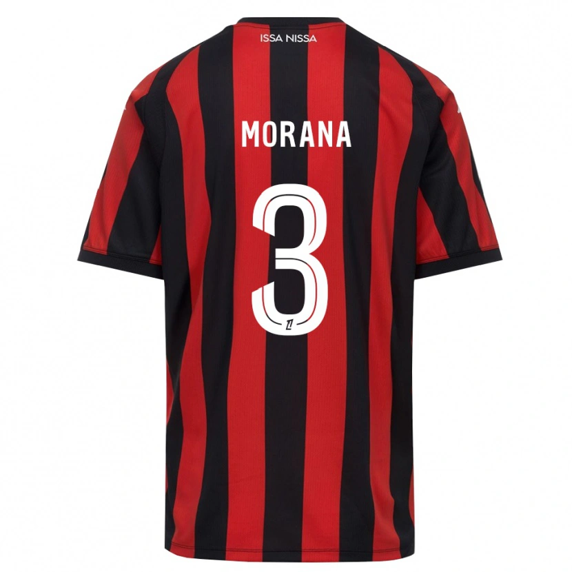 Danxen Donna Maglia Djelan Morana #3 Rosso Nero Bianco Kit Gara Home 2026/27 Maglietta