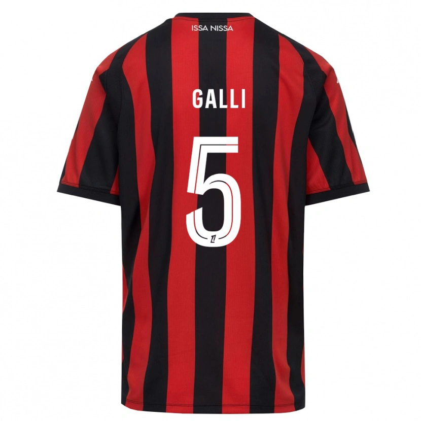 Danxen Donna Maglia Clara Galli #5 Rosso Nero Bianco Kit Gara Home 2026/27 Maglietta