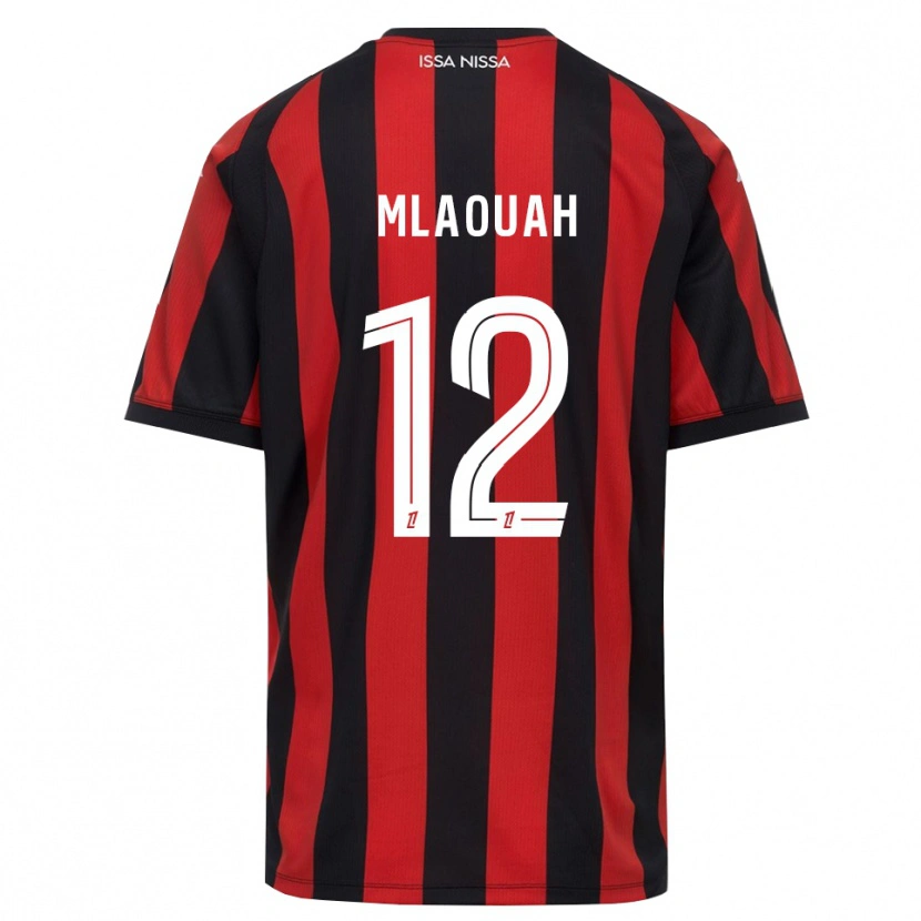 Danxen Donna Maglia Sofiane Mlaouah #12 Rosso Nero Bianco Kit Gara Home 2026/27 Maglietta