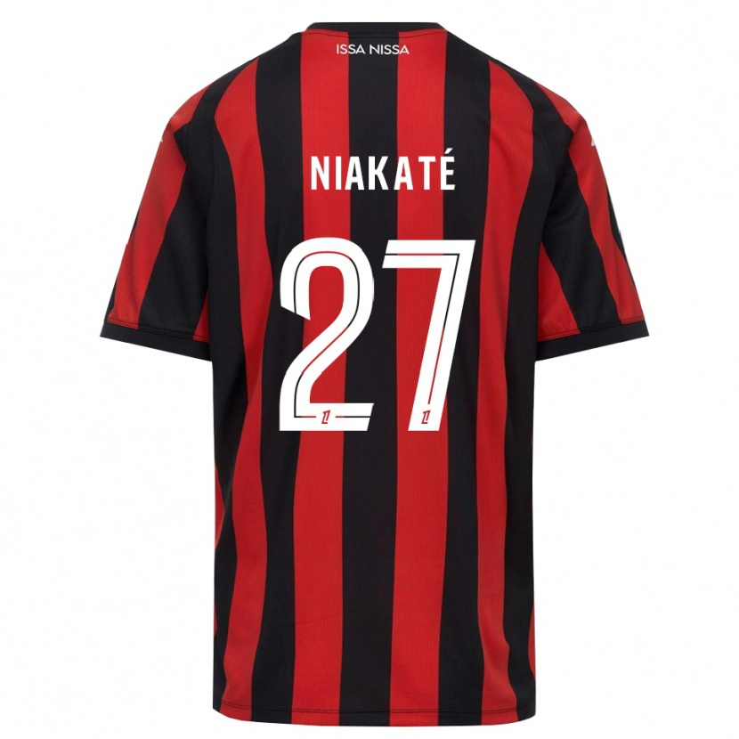 Danxen Donna Maglia Yakaré Niakaté #27 Rosso Nero Bianco Kit Gara Home 2026/27 Maglietta