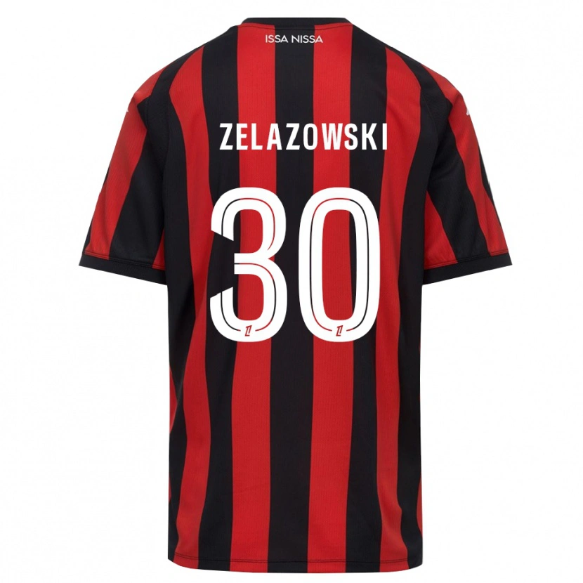 Danxen Donna Maglia Bartosz Zelazowski #30 Rosso Nero Bianco Kit Gara Home 2026/27 Maglietta
