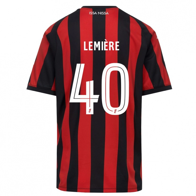 Danxen Donna Maglia Pauline Lemière #40 Rosso Nero Bianco Kit Gara Home 2026/27 Maglietta