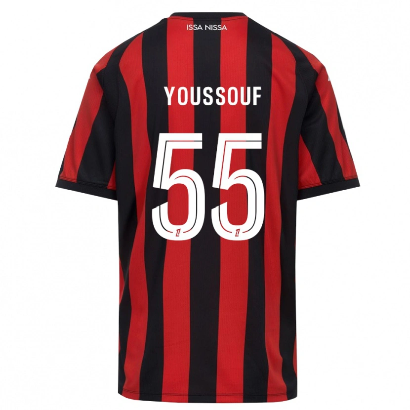 Danxen Donna Maglia Youssouf Ndayishimiye #55 Rosso Nero Bianco Kit Gara Home 2026/27 Maglietta