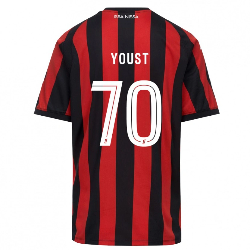 Danxen Donna Maglia Matys Youst #70 Rosso Nero Bianco Kit Gara Home 2026/27 Maglietta