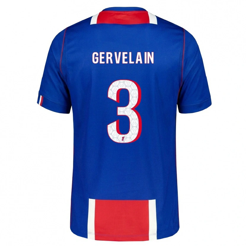 Danxen Donna Maglia Jordan Gervelain #3 Rosso Bianco Blu Kit Gara Home 2026/27 Maglietta
