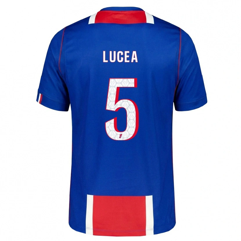 Danxen Donna Maglia Dimitri Lucea #5 Rosso Bianco Blu Kit Gara Home 2026/27 Maglietta