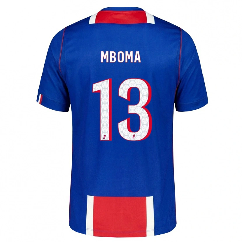 Danxen Donna Maglia Harryl Mboma #13 Rosso Bianco Blu Kit Gara Home 2026/27 Maglietta