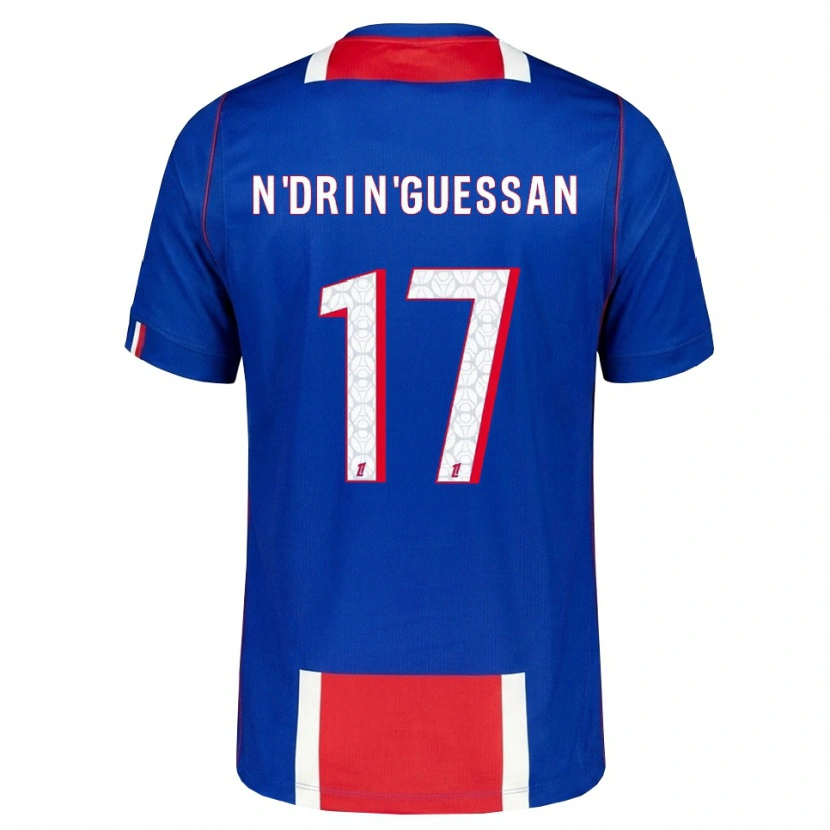 Danxen Donna Maglia Landry N'dri N'guessan #17 Rosso Bianco Blu Kit Gara Home 2026/27 Maglietta