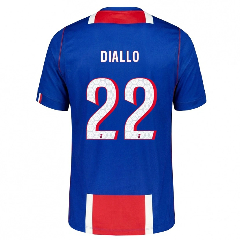 Danxen Donna Maglia Abdou Diallo #22 Rosso Bianco Blu Kit Gara Home 2026/27 Maglietta