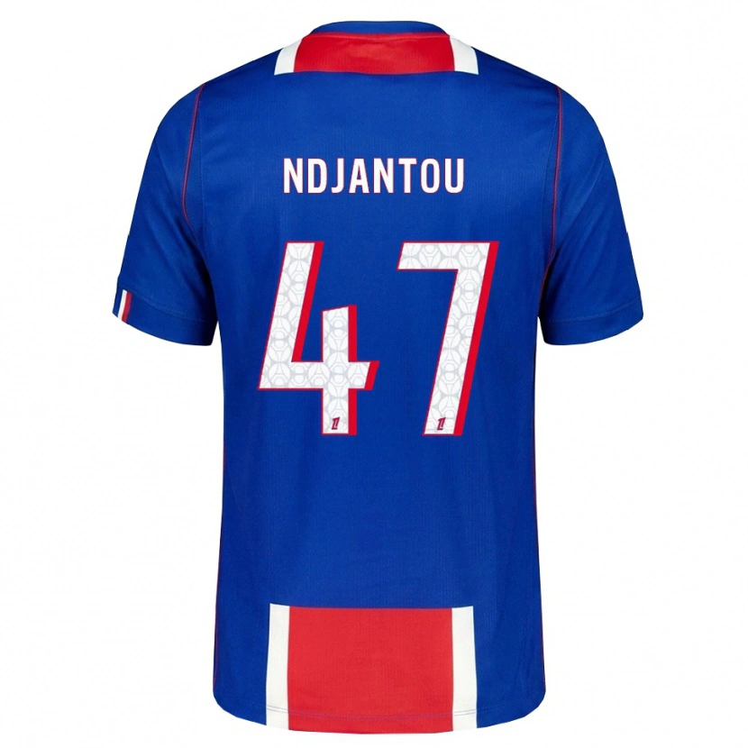 Danxen Donna Maglia Quentin Ndjantou #47 Rosso Bianco Blu Kit Gara Home 2026/27 Maglietta