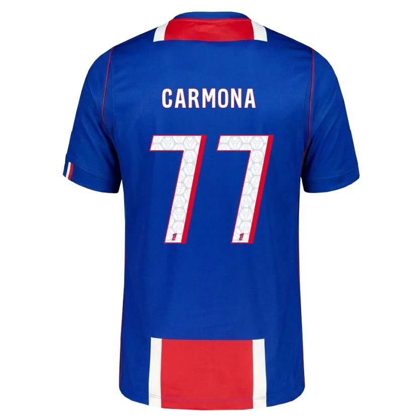 Danxen Donna Maglia Olga Carmona #77 Rosso Bianco Blu Kit Gara Home 2026/27 Maglietta