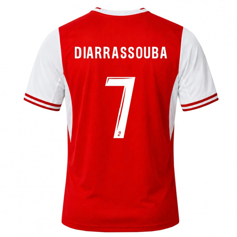 Danxen Donna Maglia Tidiane Diarrassouba #7 Rosso Bianco Kit Gara Home 2026/27 Maglietta