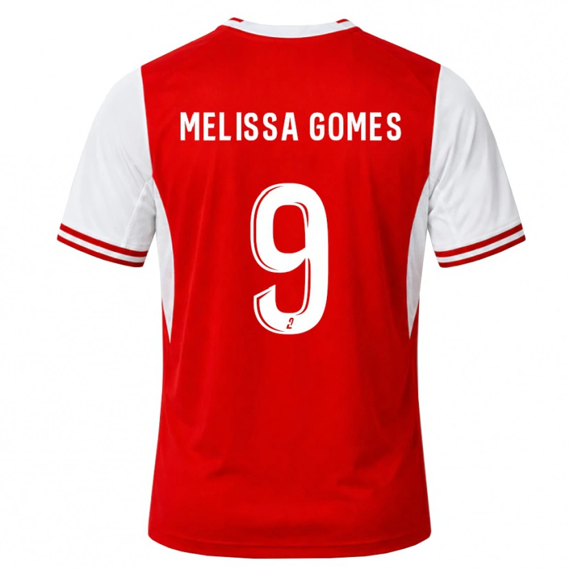Danxen Donna Maglia Melissa Ferreira Gomes #9 Rosso Bianco Kit Gara Home 2026/27 Maglietta