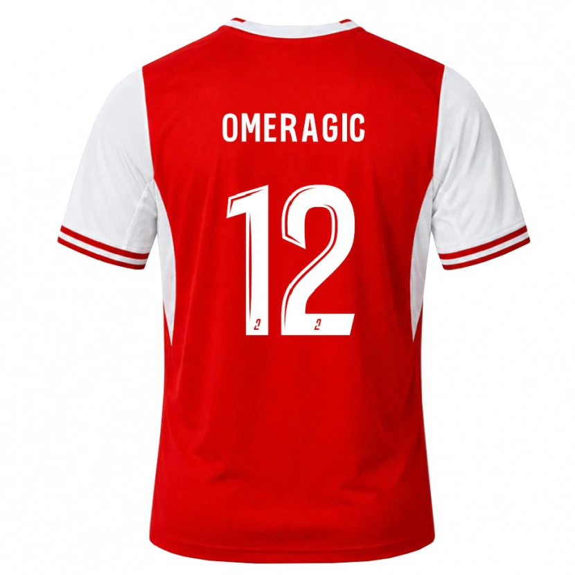 Danxen Donna Maglia Edin Omeragic #12 Rosso Bianco Kit Gara Home 2026/27 Maglietta