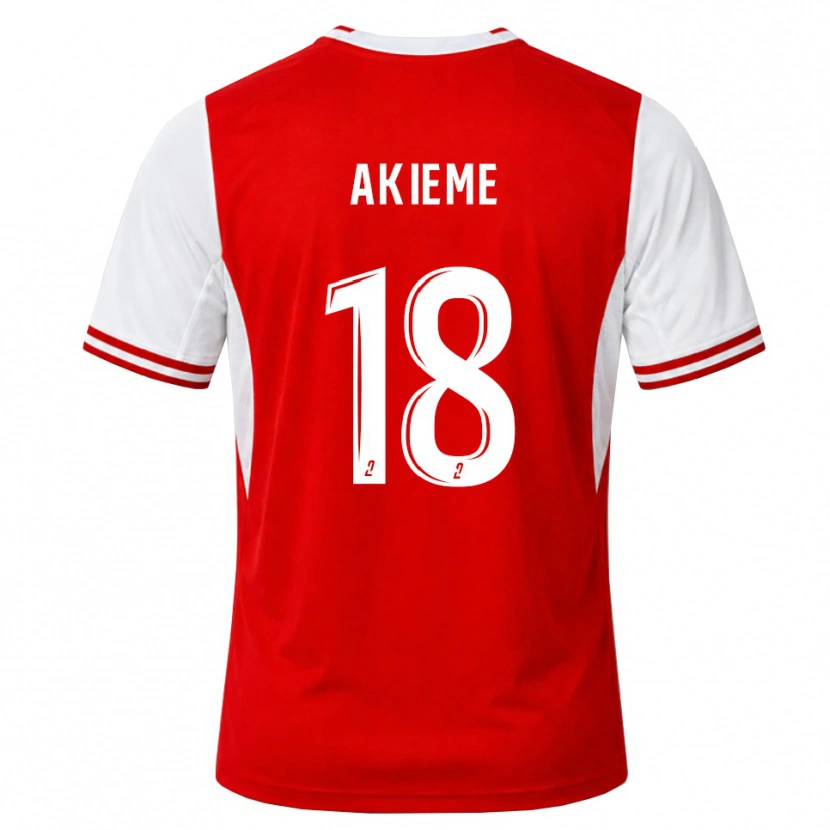 Danxen Donna Maglia Sergio Akieme #18 Rosso Bianco Kit Gara Home 2026/27 Maglietta