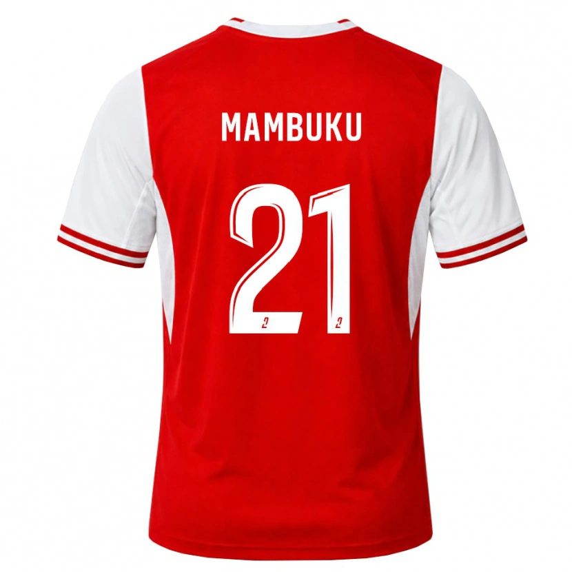 Danxen Donna Maglia Jean Mambuku #21 Rosso Bianco Kit Gara Home 2026/27 Maglietta