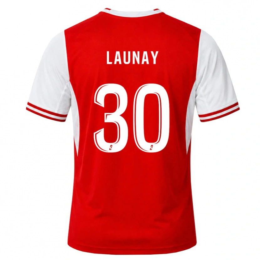Danxen Donna Maglia Elisa Launay #30 Rosso Bianco Kit Gara Home 2026/27 Maglietta