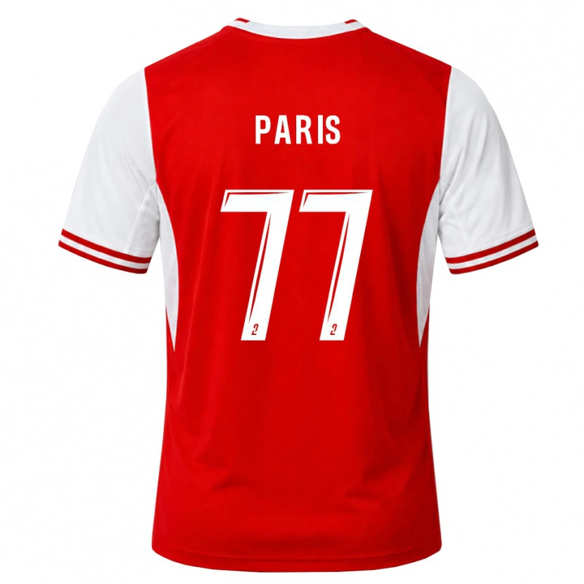 Danxen Donna Maglia Quentin Paris #77 Rosso Bianco Kit Gara Home 2026/27 Maglietta