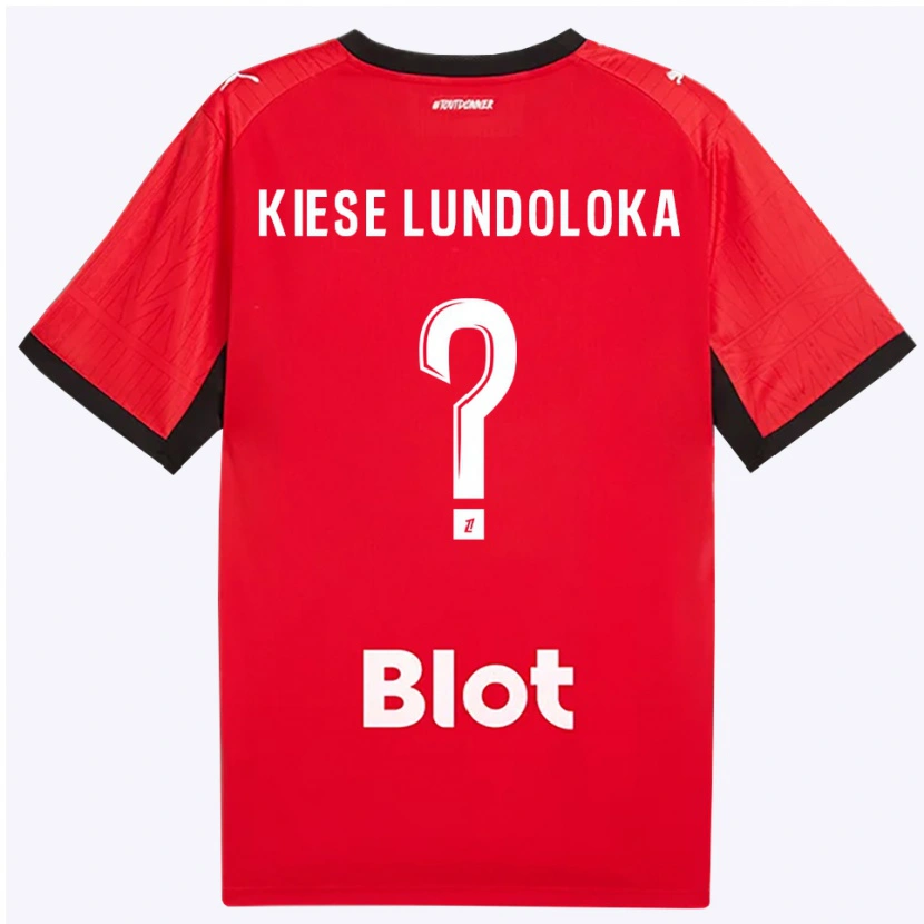 Danxen Donna Maglia Jeanslor Kiese Lundoloka #0 Rosso Nero Bianco Kit Gara Home 2026/27 Maglietta