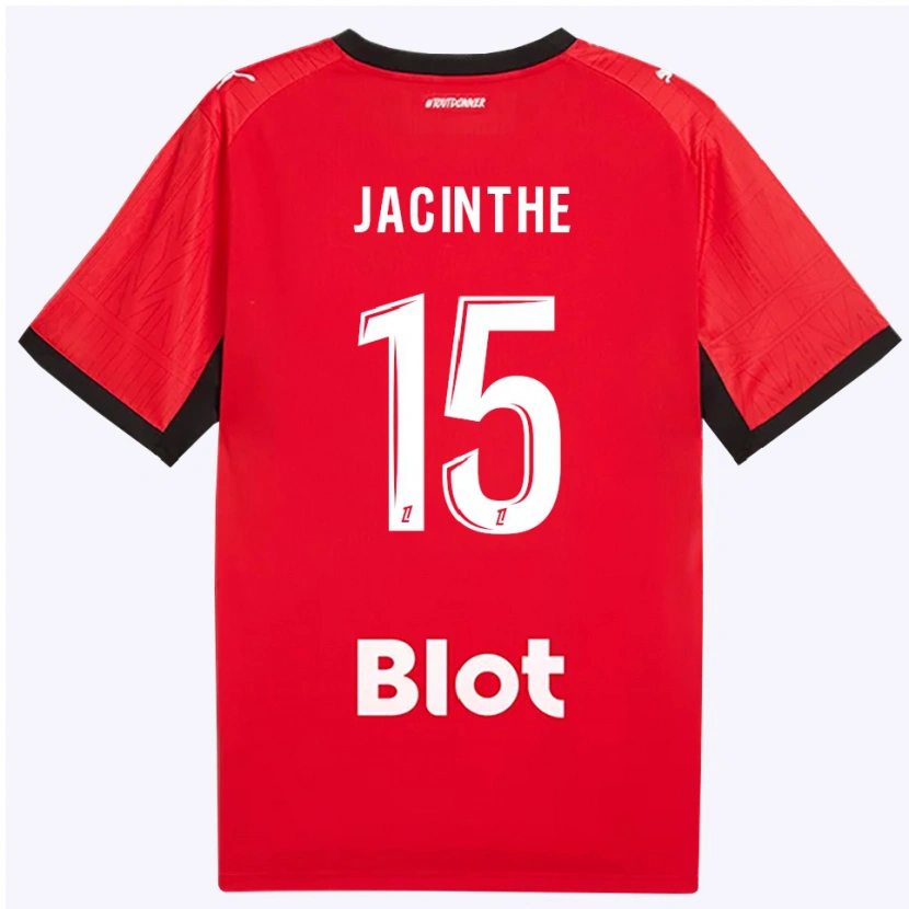Danxen Donna Maglia Dee-Shawn Jacinthe #15 Rosso Nero Bianco Kit Gara Home 2026/27 Maglietta