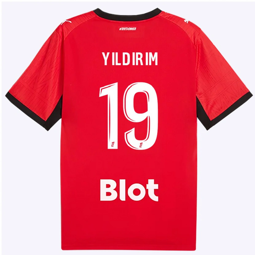 Danxen Donna Maglia Bertuğ Yıldırım #19 Rosso Nero Bianco Kit Gara Home 2026/27 Maglietta