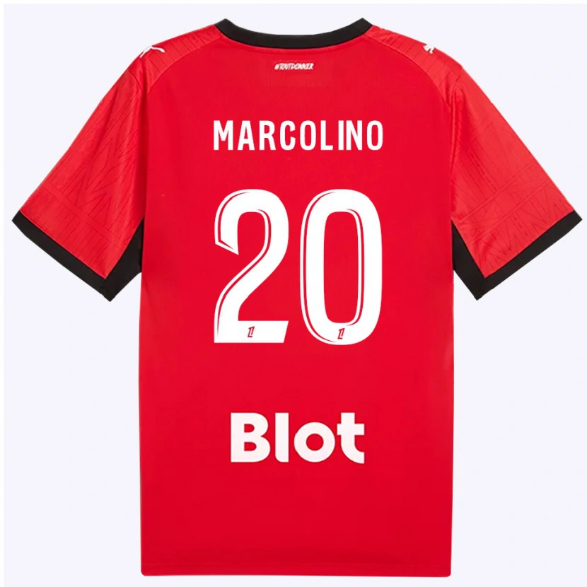 Danxen Donna Maglia Henrick Do Marcolino #20 Rosso Nero Bianco Kit Gara Home 2026/27 Maglietta