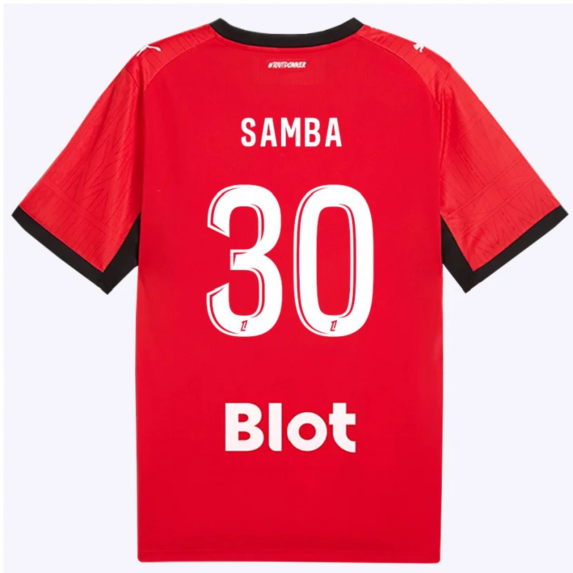 Danxen Donna Maglia Brice Samba #30 Rosso Nero Bianco Kit Gara Home 2026/27 Maglietta
