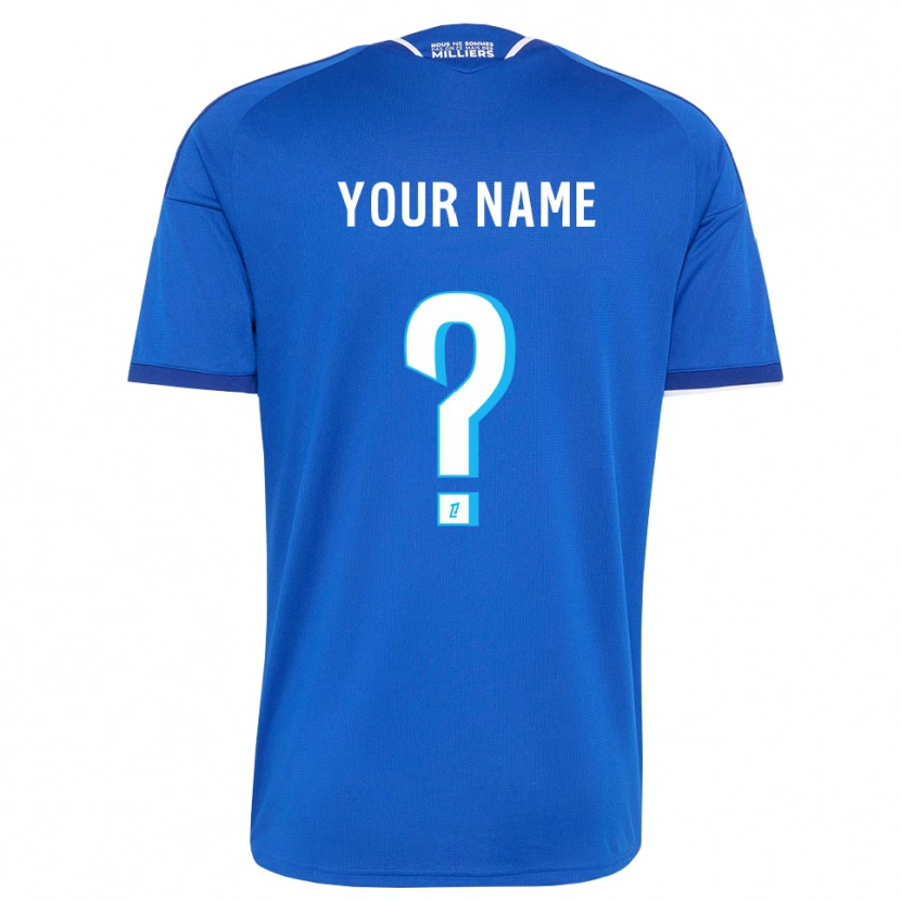 Danxen Donna Maglia Il Tuo Nome #0 Blu Reale Bianco Kit Gara Home 2026/27 Maglietta