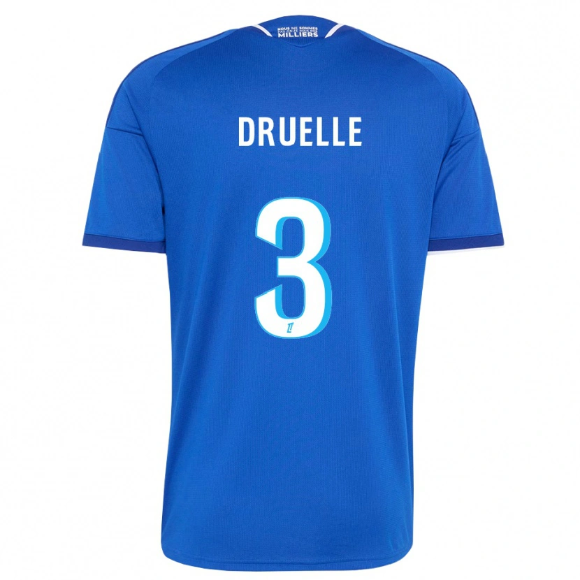 Danxen Donna Maglia Robin Druelle #3 Blu Reale Bianco Kit Gara Home 2026/27 Maglietta