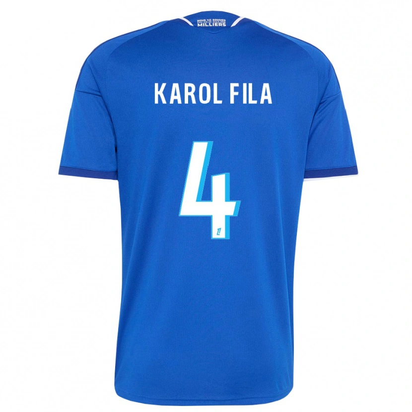 Danxen Donna Maglia Karol Fila #4 Blu Reale Bianco Kit Gara Home 2026/27 Maglietta